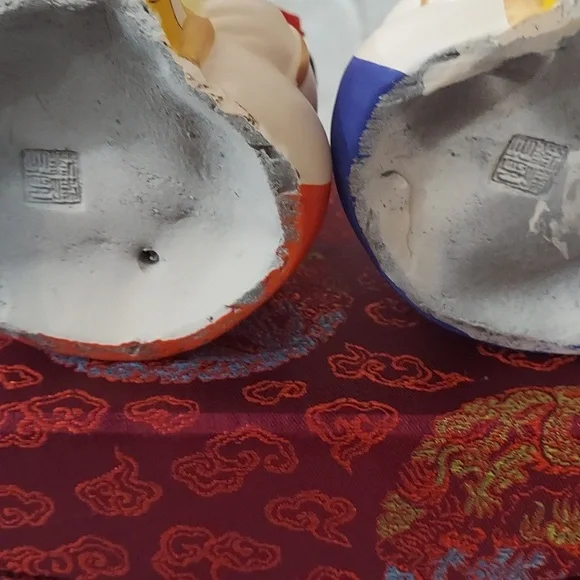 Wexi Hui Shan ( "Da A Fu") Clay Statues Pair - Picture 5 of 11